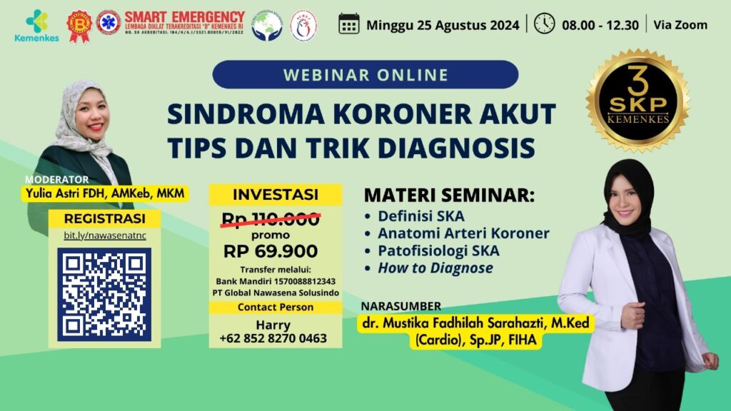 Webinar Koroner Akut Tips dan Trik Diagnosis SKP Kemenkes